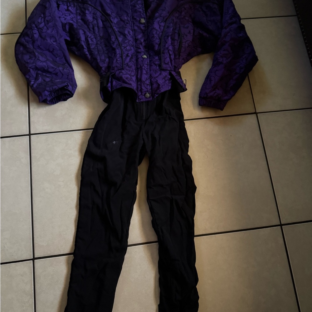 Snow purple and Black  Jumpsuit